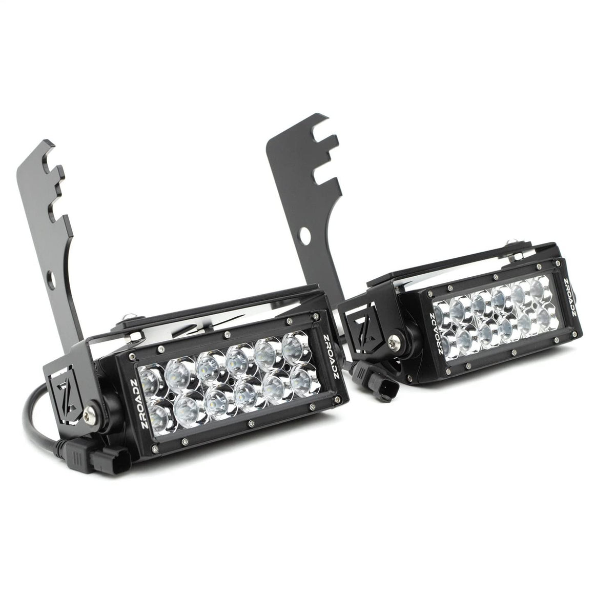 ZROADZ Under Rear Bumper LED Mounting Bracket & Kit - Compatible w/ 2016-2022 Toyota Tacoma - with (2) 6 Inch ZROADZ LED Lights (Included) with Wiring Harness - PN Z389401-KIT