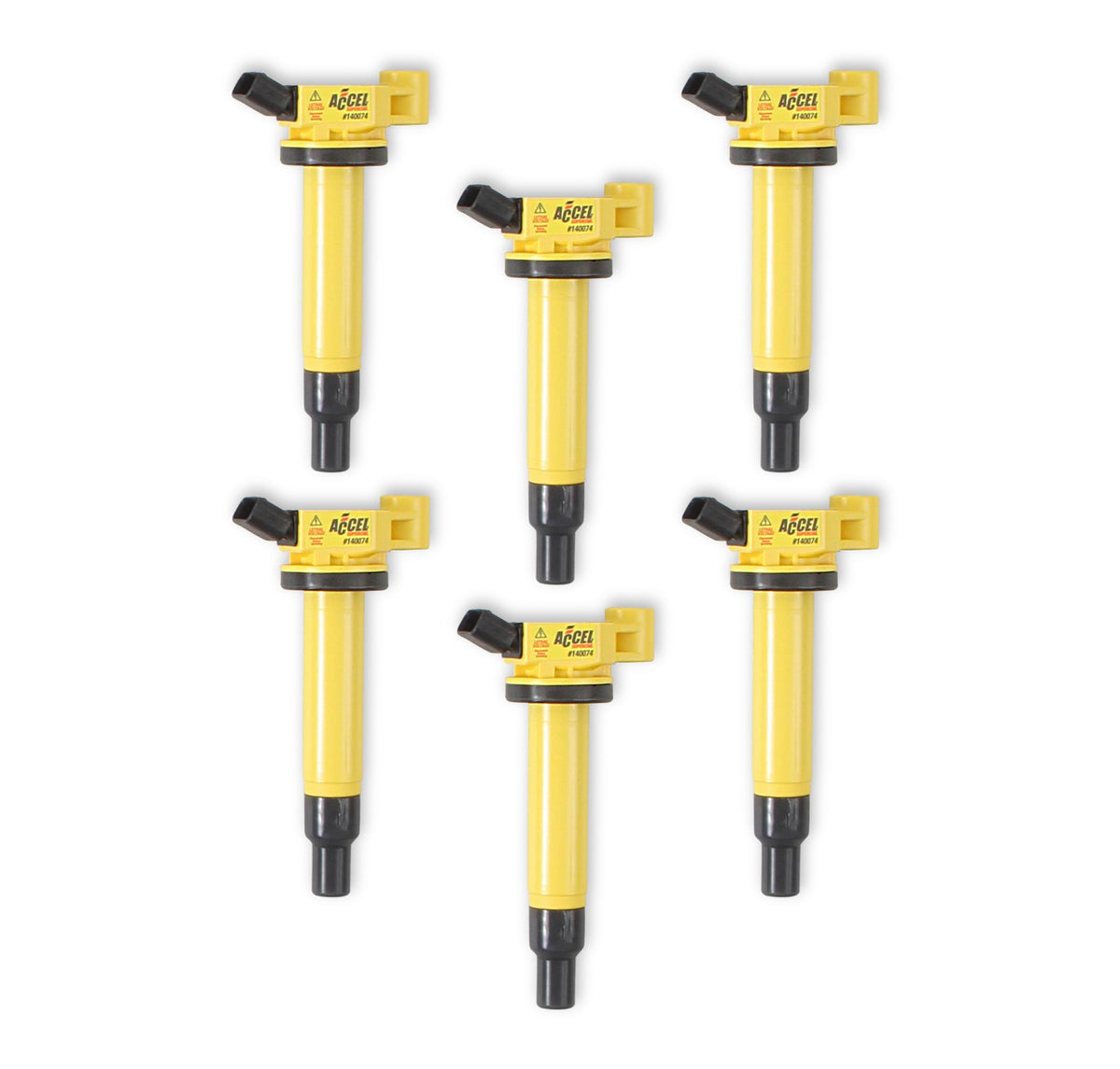 ACCEL 140074-6 SuperCoil Ignition Coil - 6-Pack