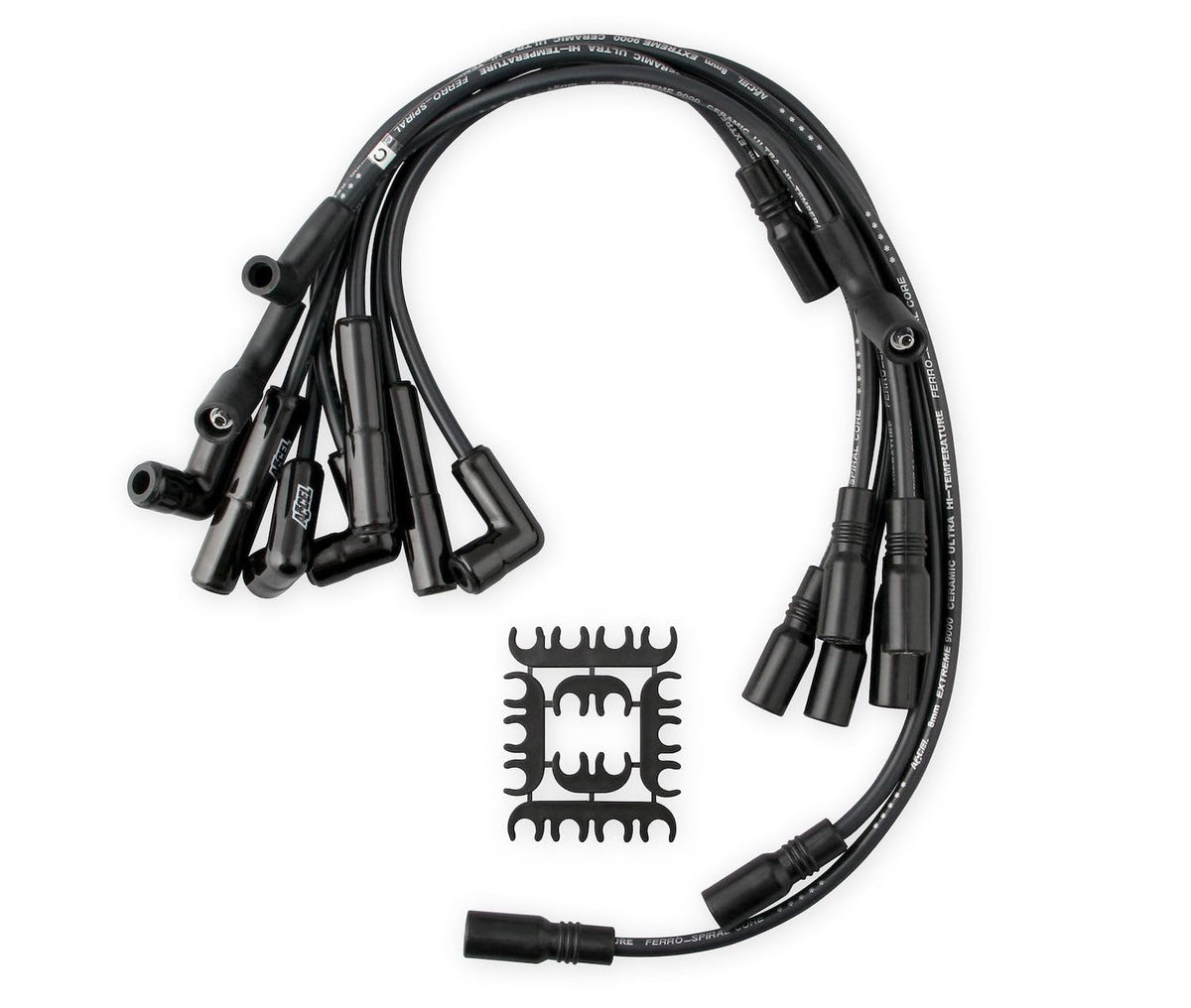 ACCEL 9044CK Extreme 9000 Spark Plug Wire Set Black Ceramic Boot