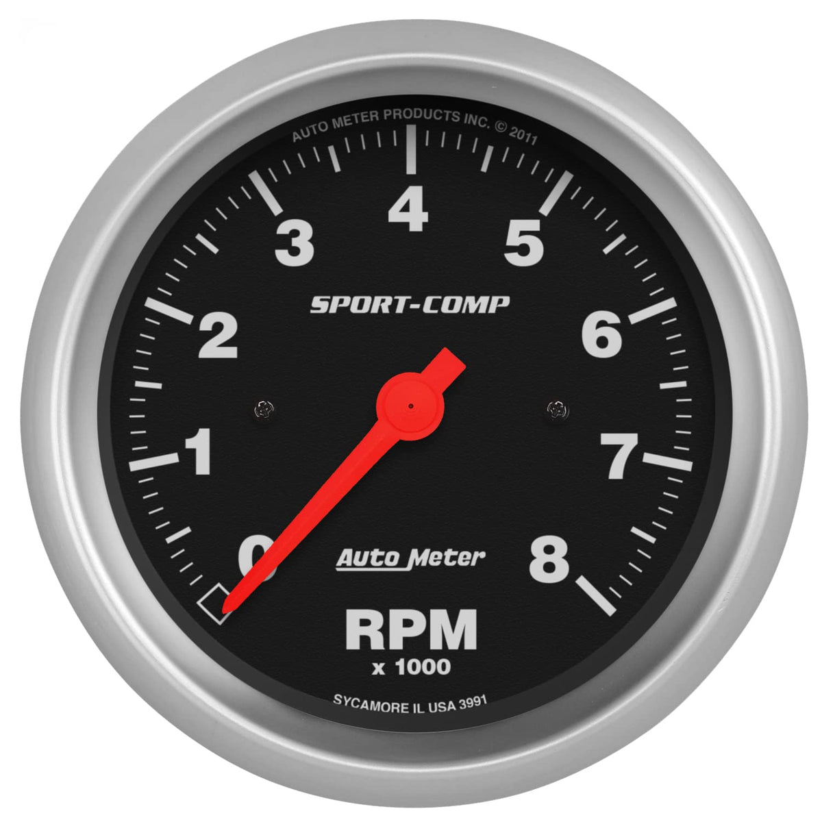 Auto Meter 3991 Sport-Comp In-Dash Electric Tachometer, 3.375 in.