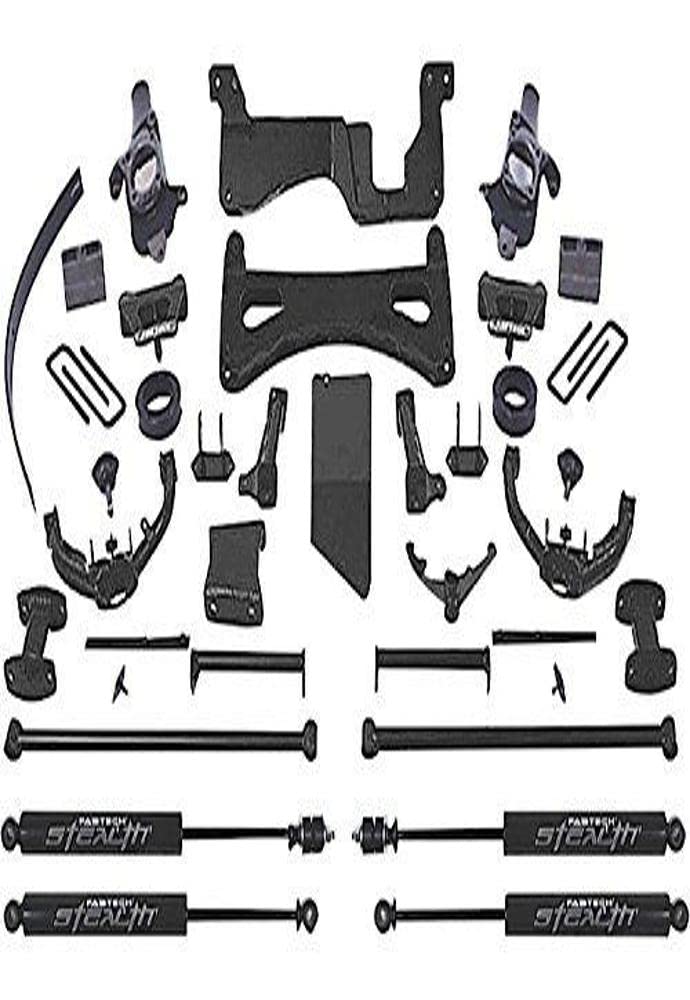 Fabtech FTS21013BK 8" Lift Kit Component Box 3, Black For Select GM K2500/3500 Heavy Duty Trucks