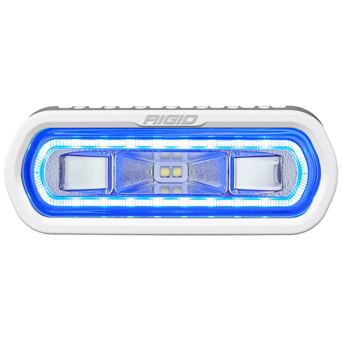 Rigid Industries SR-L Series Marine Spreader Light - White Surface Mount - White Light w/Blue Halo