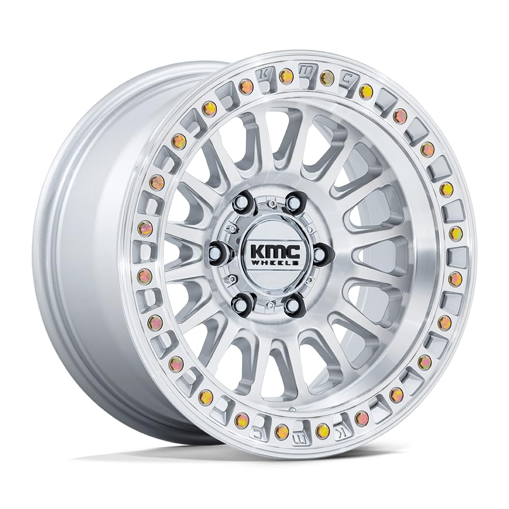 20x9 KMC KM552 IMS Gloss Silver W/Machined Face Wheel 6x5.5 (0mm)