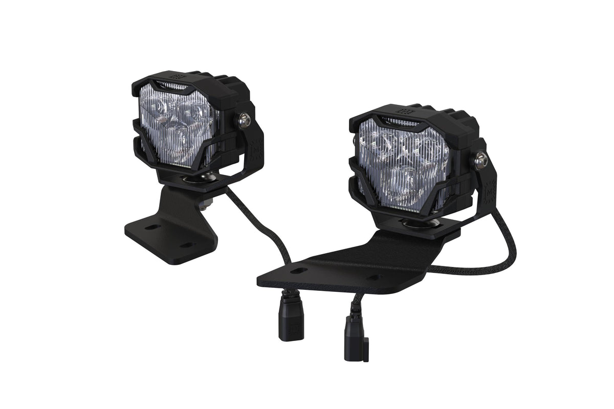 Morimoto 4Banger Ditch Light Kit: Fits Ford Bronco 2021+ (NCS White SAE Wide Beam)
