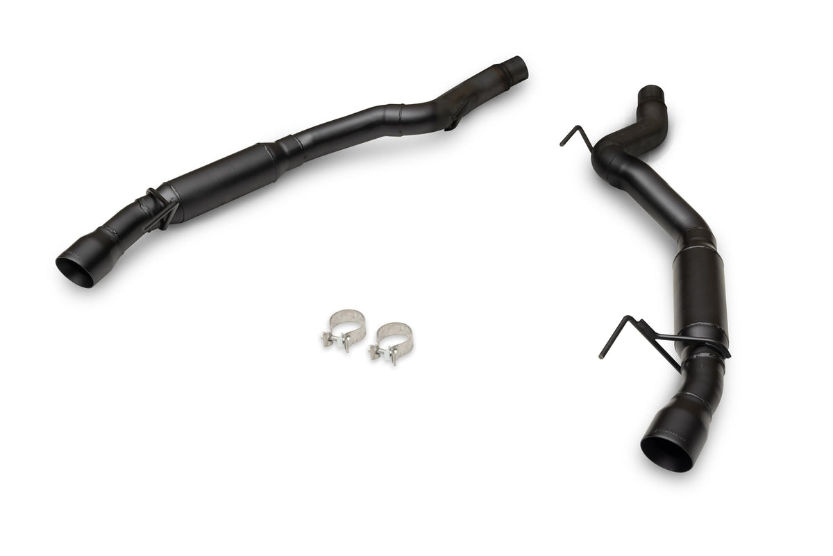 Flowmaster 818160 Outlaw Series Axle-Back Exhaust Kit 3 Inch 409 Stainless Steel with 4 Inch Black Quad Tips without Valves Compatible with 2024 Ford Mustang GT 5.0L Coyote and 2.3L EcoBoost
