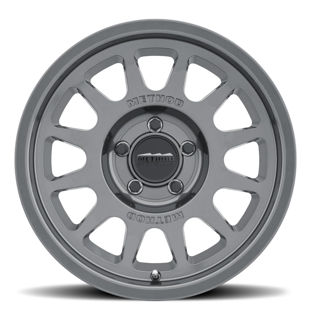 Method Race Wheels MR703 Bead Grip, 17x9, 12mm Offset, 5x5, 71.5mm Centerbore, Gloss Titanium, MR70379050812N