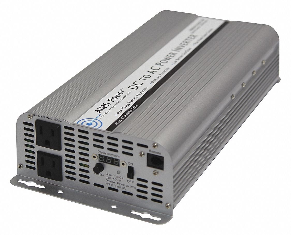 AIMS Power 2500 Watt 12 VDC Car Power Inverter