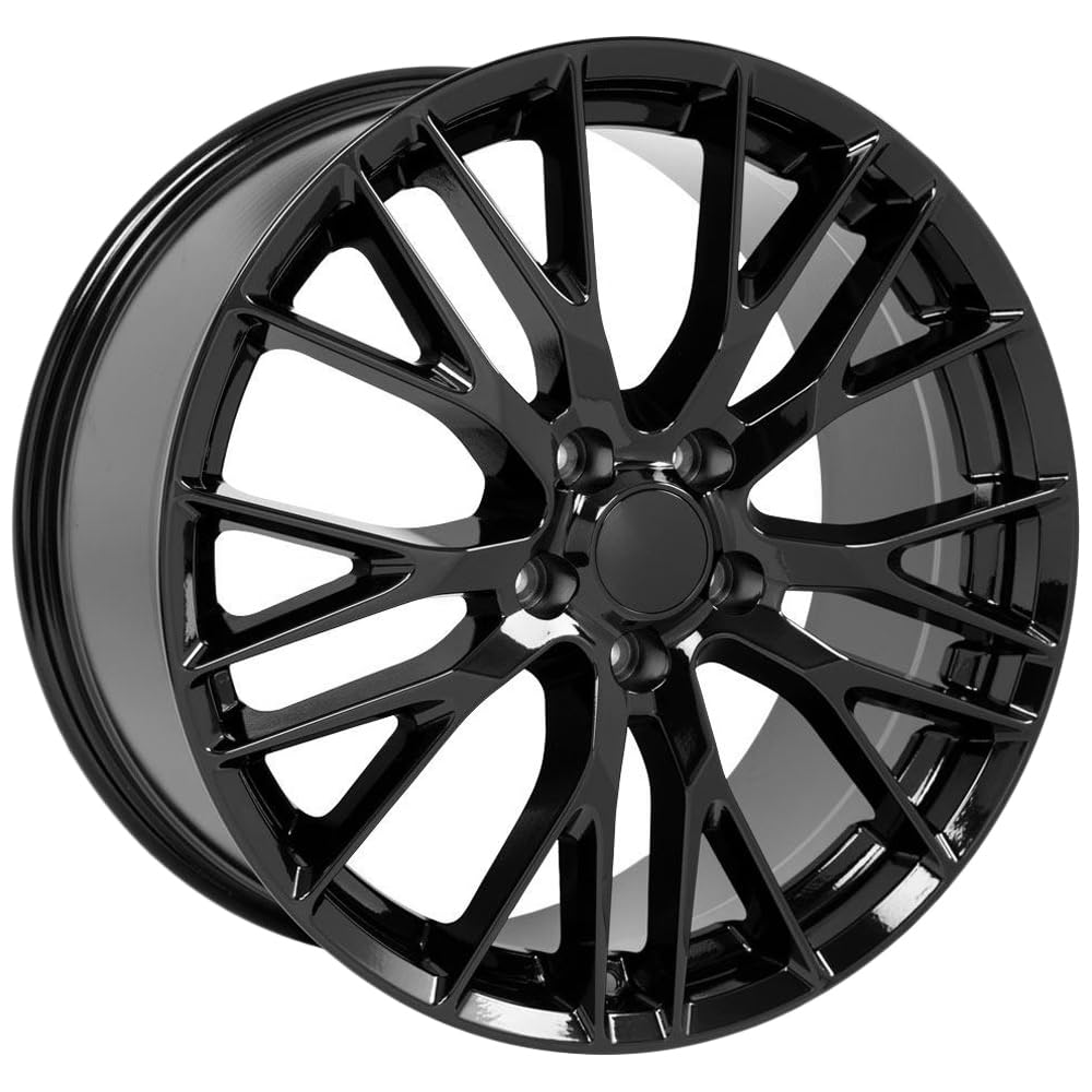 OE Wheels CV22C-20010-5475-79B 20" Replica Wheel CV22 Fits Chevrolet Corvette - C7 Z06 Rim 20x10 Black Wheel