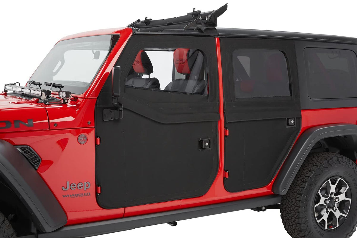 Bestop Full Fabric Doors Black Diamond 5175135 for Jeep JL & JT 2018-2027