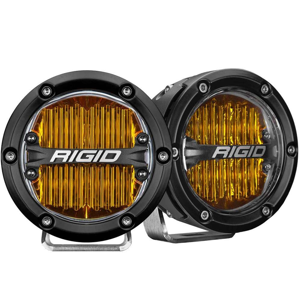 RIGID 36121-360-SERIES PRO 4 INCH SAE COMPLIANT FOG LIGHT SELECTIVE YELLOW | PAIR