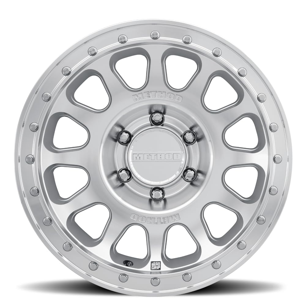 MR709 HD Bead Grip, 17x8.5, +25mm Offset, 6x5.5, 106.25mm Centerbore, Machined - Clear Coat
