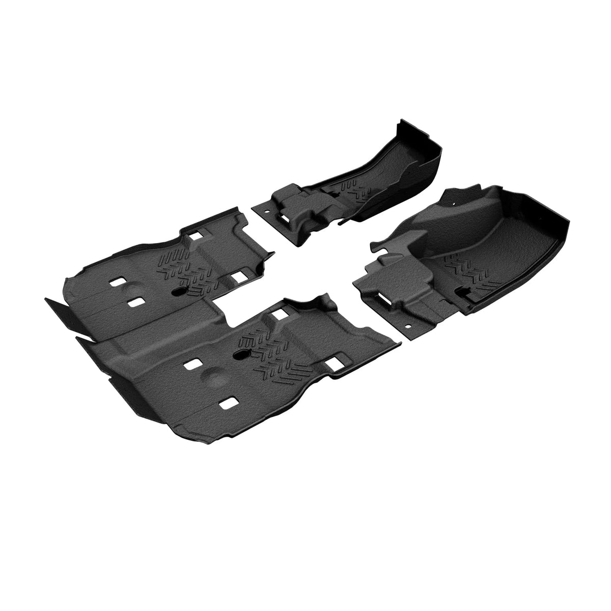 Armorlite® - 18-C WRANGLER 3PC FRONT AND REAR COMPOSITE FLOORING MESA SMOKE (B1009725-BLK1-AA)