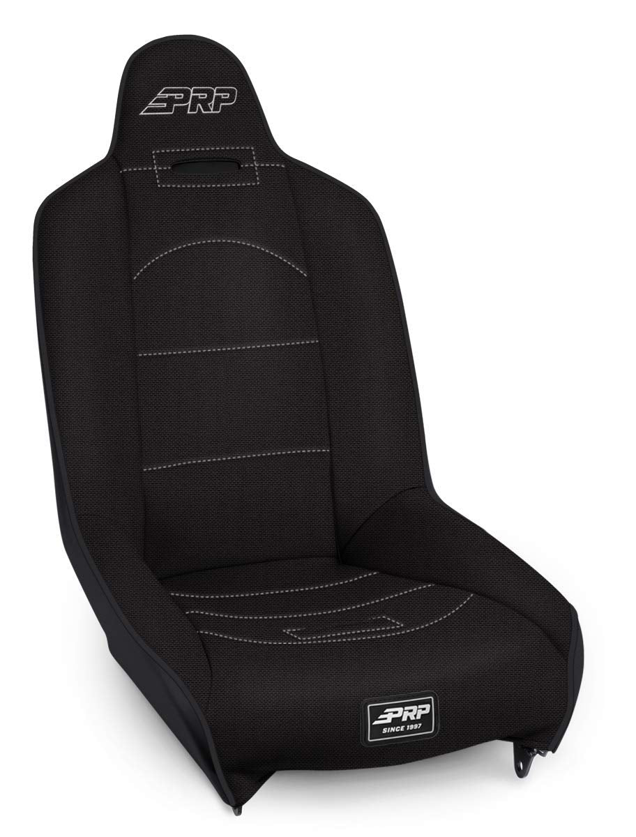 PRP Seats Roadster High Back Suspension Seat for Jeeps, Suzuki Samurai's, VW Buggies, Sand Rails, Manx Style Buggies | Black (1 Seat)