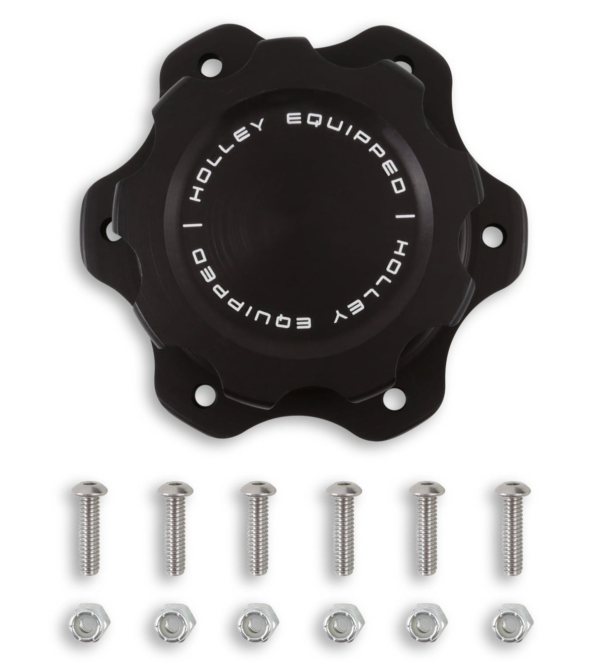 Holley 241-226 Billet Fuel Cell Cap with Holley Equipped Logo