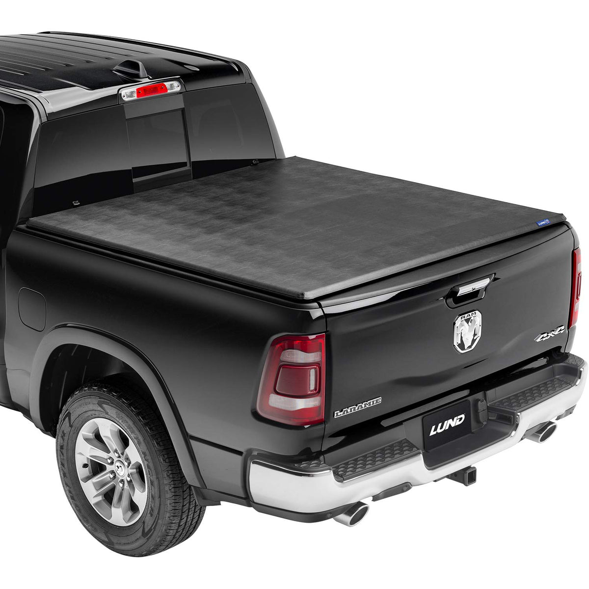 Lund Genesis Tri-Fold Soft Folding Truck Bed Tonneau Cover | 95064 | Fits 2009 - 2018, 2019 - 2020 Classic Dodge Ram 1500 6' 6" Bed (78")