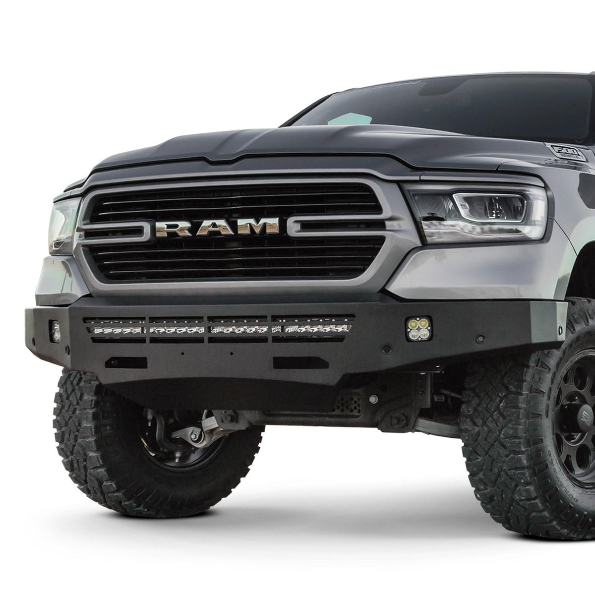 Innovative Creations Inc AL-FBM39DGN Magnum Front Bumper w/Single Square Lights Holes Fits w/o Or w/Parking Sensors Retains Factory Tow Hooks Non-Winch Magnum Front Bumper