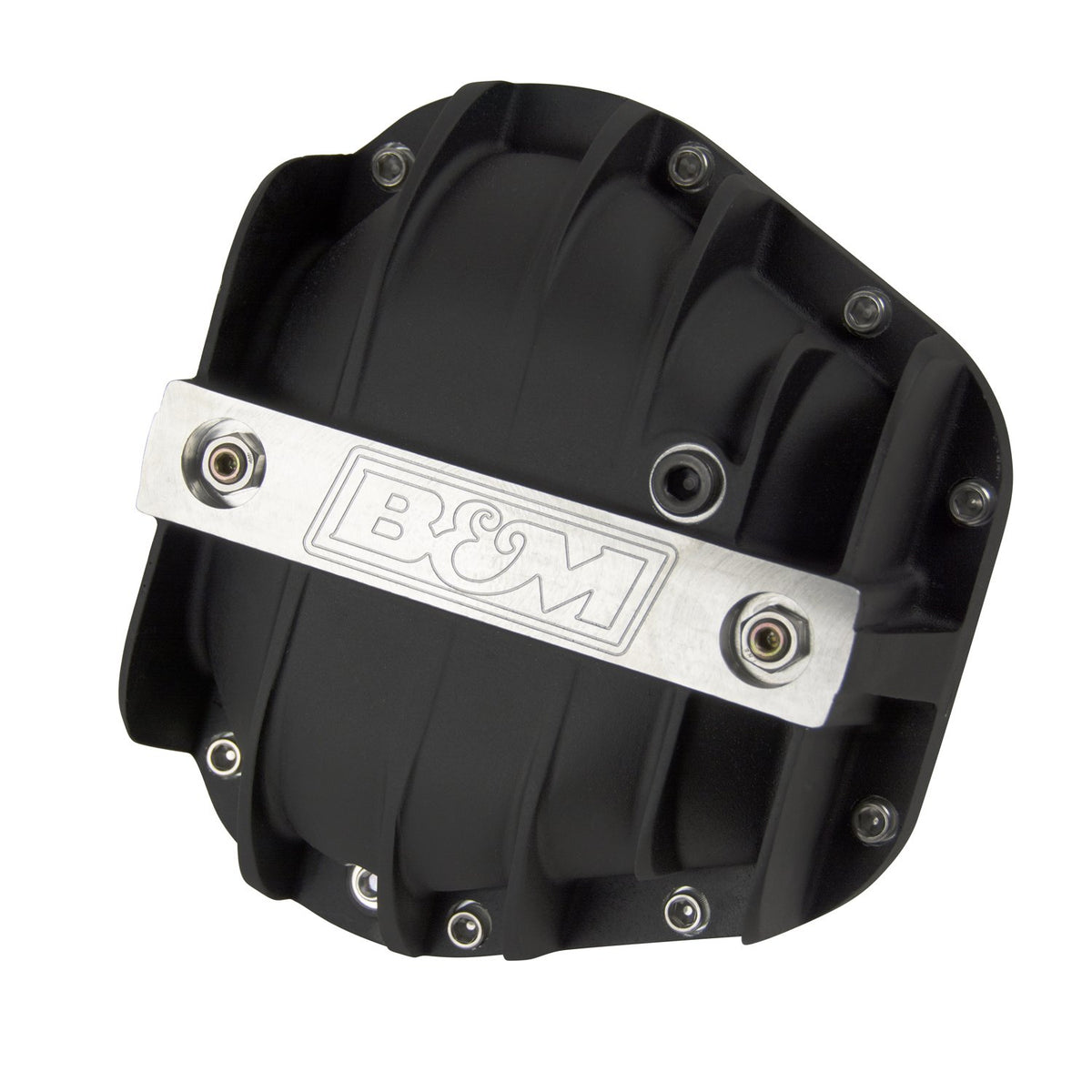 B&M 11314 Hi-Tek Aluminum Differential Cover - Black