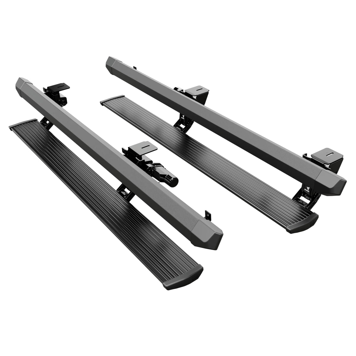 RealTruck AMP Research PowerStepXL Retractable Electric Truck Steps with LED Step Lights & 3" Lower Drop | Fits 2007 - 2021 Toyota Tundra CrewMax | 77137-01A