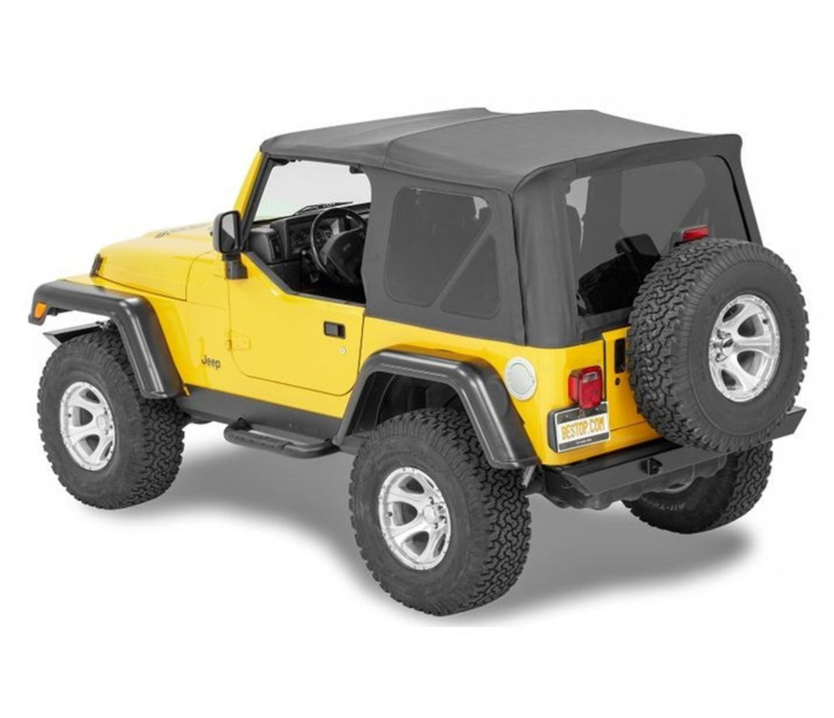 Bestop Supertop Black Denim 5472015 for Jeep Wrangler TJ 2-Door 1997-2006