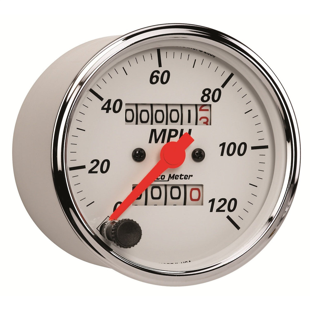 Auto Meter 1396 Arctic White Mechanical Speedometer, 3.125 in.