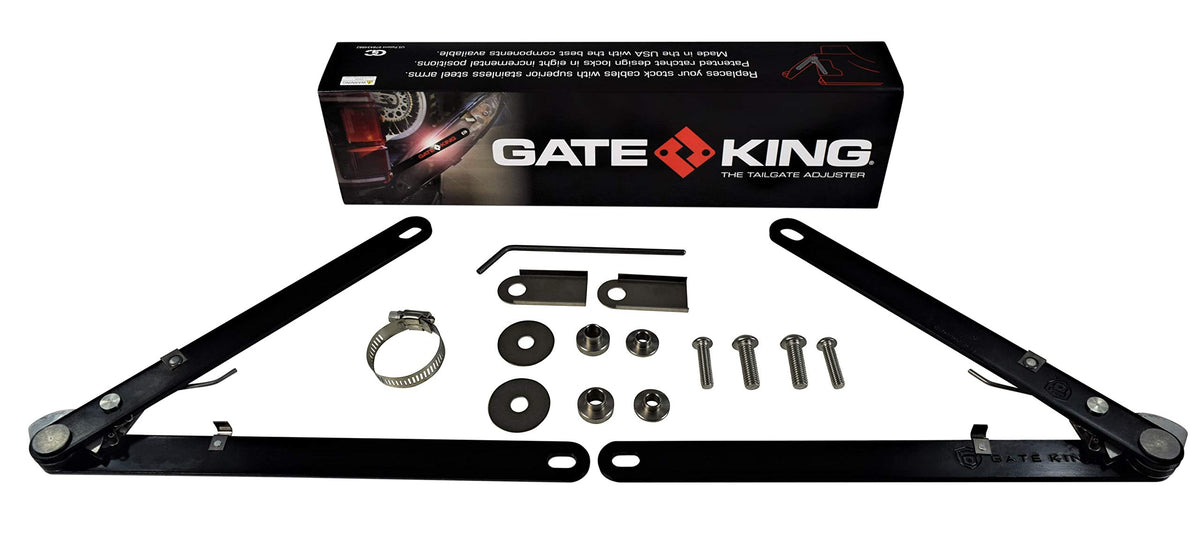 GATE KING Ratcheting Multi Position Pickup Truck Tailgate Adjuster for Chevy Silverado & GMC Sierra 1500 (2019-2022) Made in USA