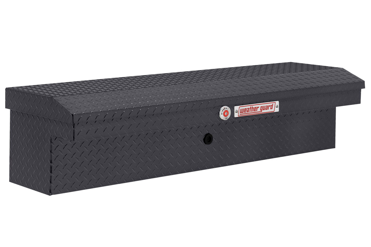 Weather Guard Model 178-6-04 56in Low Profile Lo-Side Box, Aluminum, Gunmetal Gray, 4.0 cu ft