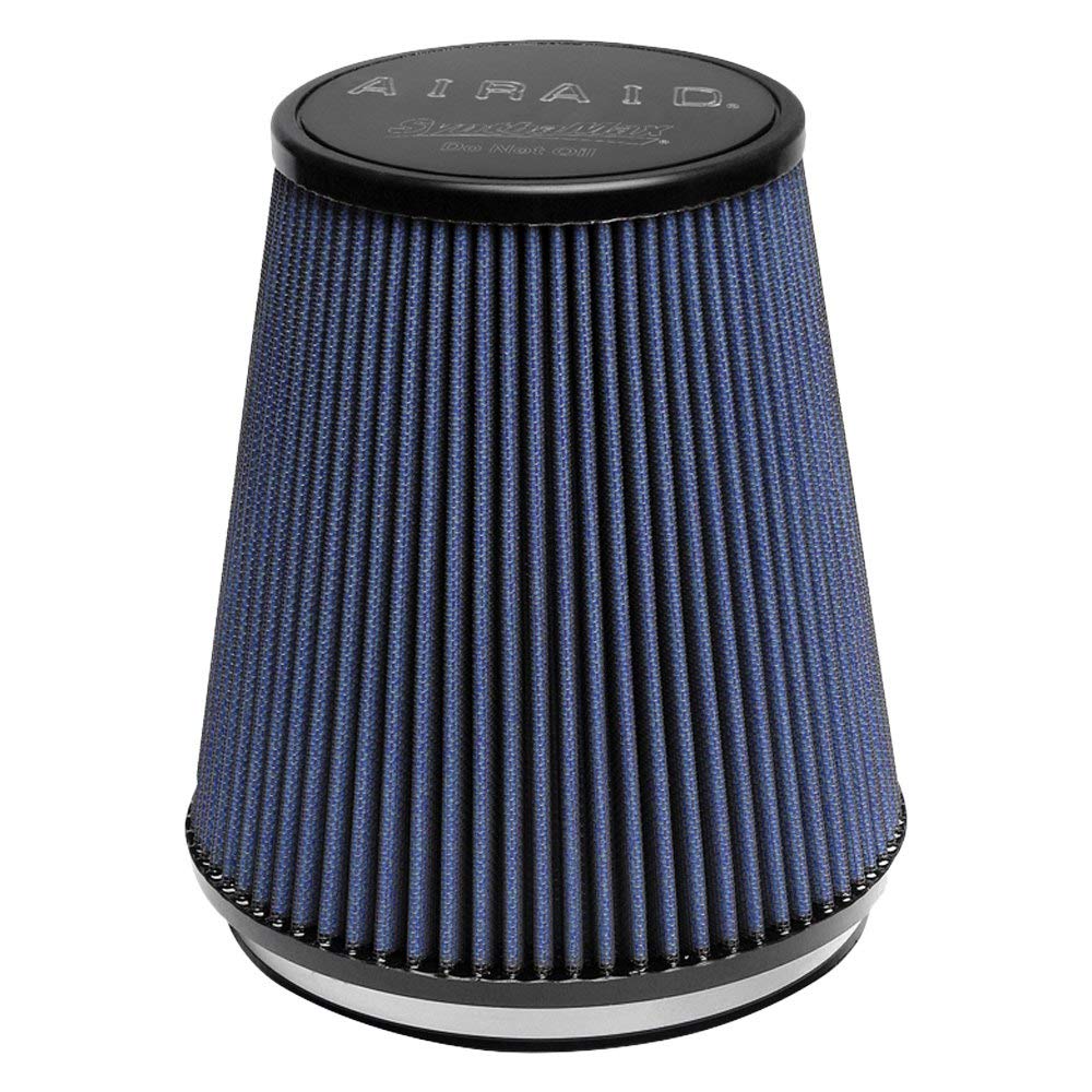 Airaid 703-462 Universal Clamp-On Air Filter: Round Tapered; 6 in (152 mm) Flange ID; 7 in (178 mm) Height; 7.25 in (184 mm) Base; 5 in (127 mm) Top