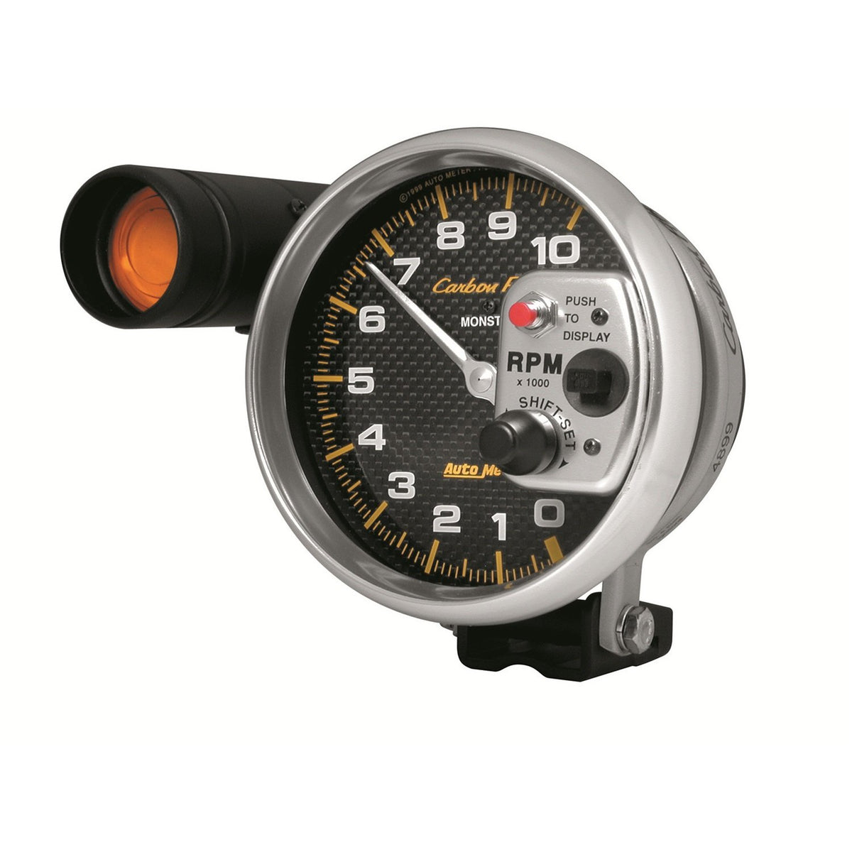 AUTO METER 4899 Carbon Fiber Pedestal Mount Tachometer