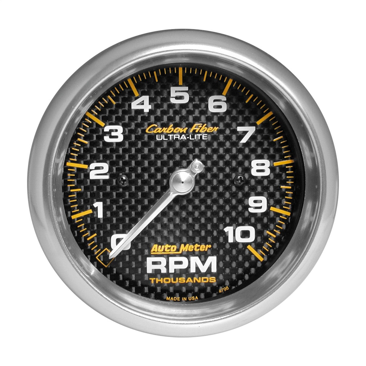AUTO METER 4798 Carbon Fiber Electric in-Dash Tachometer 3.375 in.