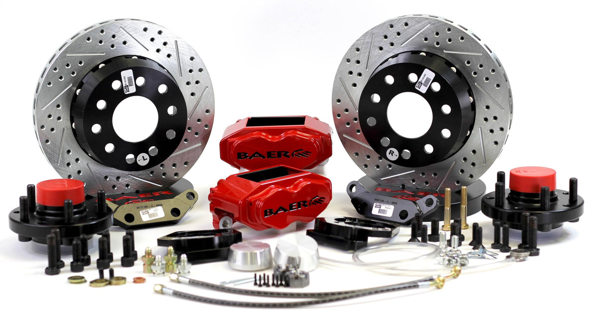 BAER BRAKES 4141050R-BKCZ Brake System (11" Front SS4+ Red 70-72 Mopar/Dodge/Plymouth E And B Body), 1 Pack