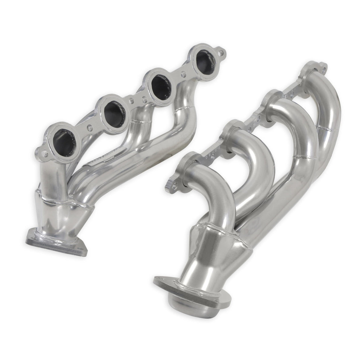 Flowmaster 814123 409S Block Hugger Header - 2.50in Stock Flange Outlet - Pair