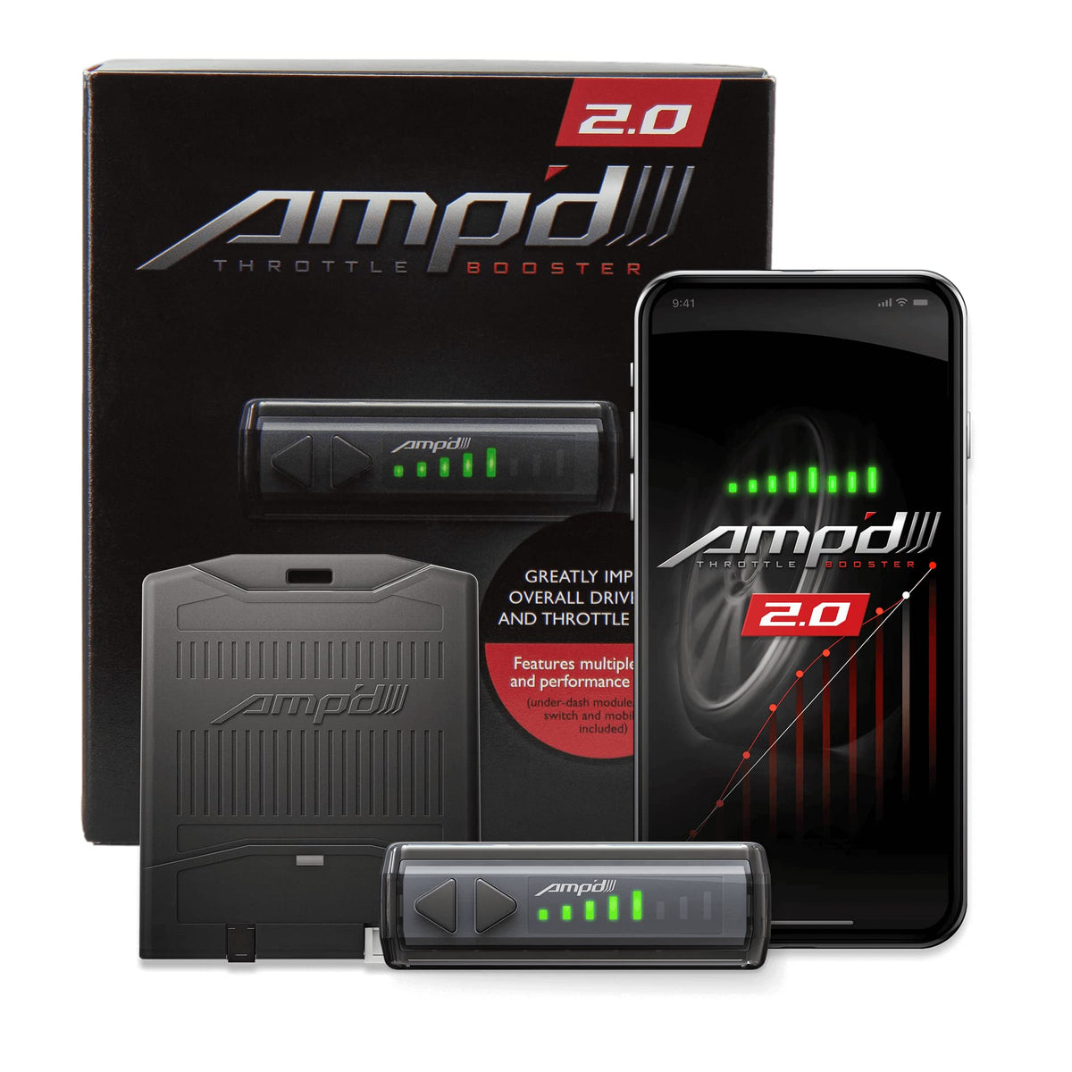 DIABLOSPORT Amp'D 28866-D2 Throttle Booster 2.0 with Bluetooth Switch