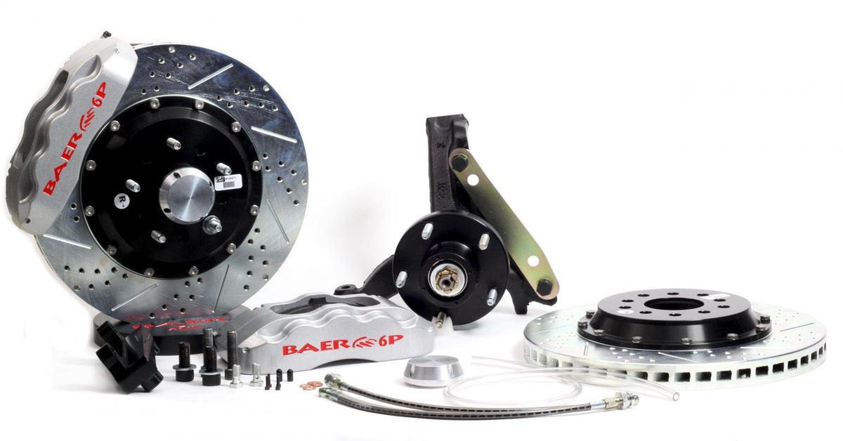 BAER BRAKES 4301342S-BKCZ Brake System (13" Front Pro+ Silver 70-81 GM F Body Modified Stock Spindles), 1 Pack