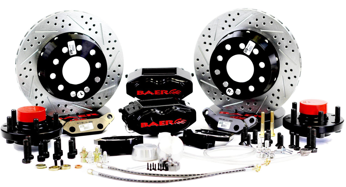 BAER BRAKES 4301441B-BKCZ Brake System (11" Front SS4+ Black 55-57 Chevy/Heidts Passenger Car), 1 Pack