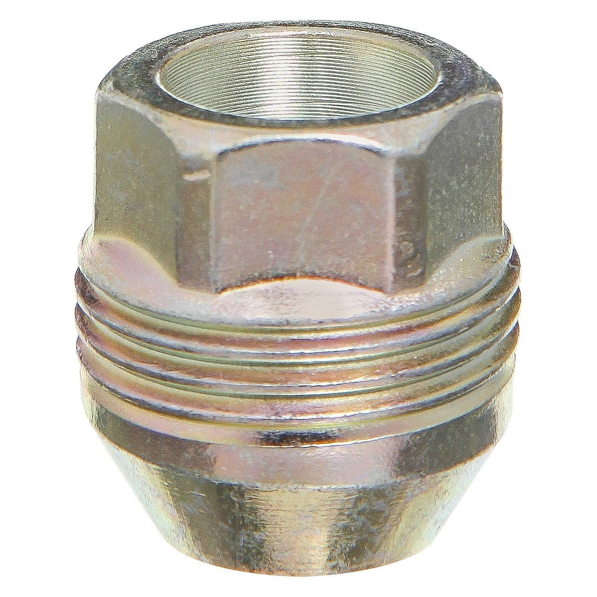 West Coast W6014C - Zinc Cone Seat OE Style Acorn Bulge Open End External Thread Lug Nut