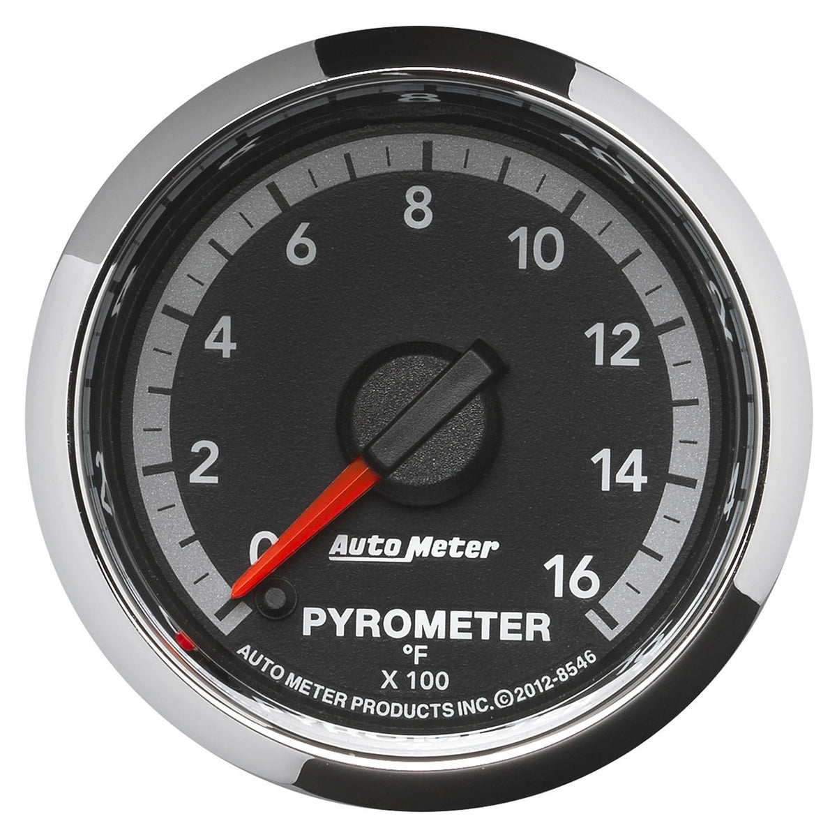 AUTO METER 8546 Factory Match 2-1/16" Electric Pyrometer (0-1600 Degree F, 52.4mm) Regular, 2-1/16 Inch