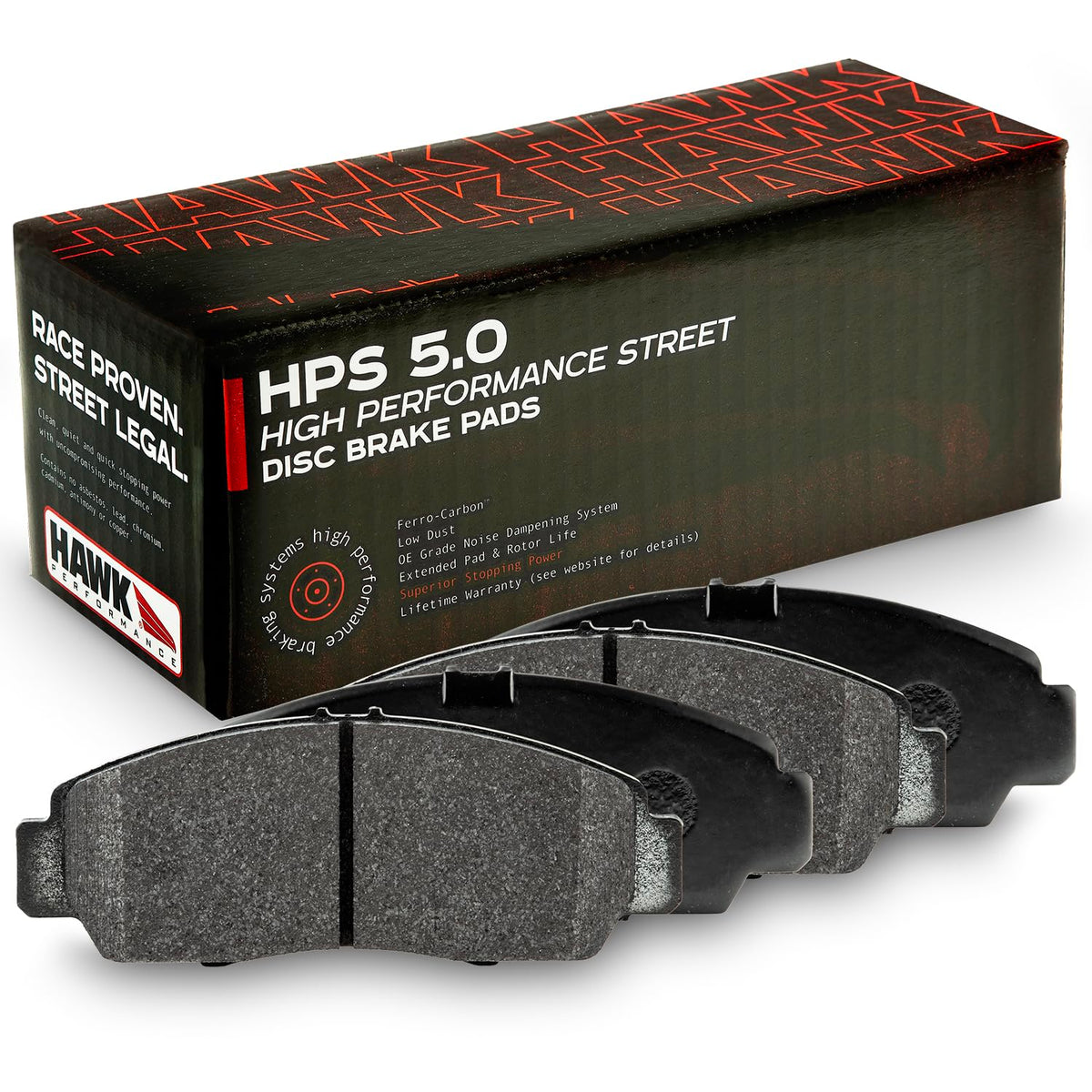 Hawk Performance HB925B.597 HPS 5.0 Street Brake Pads