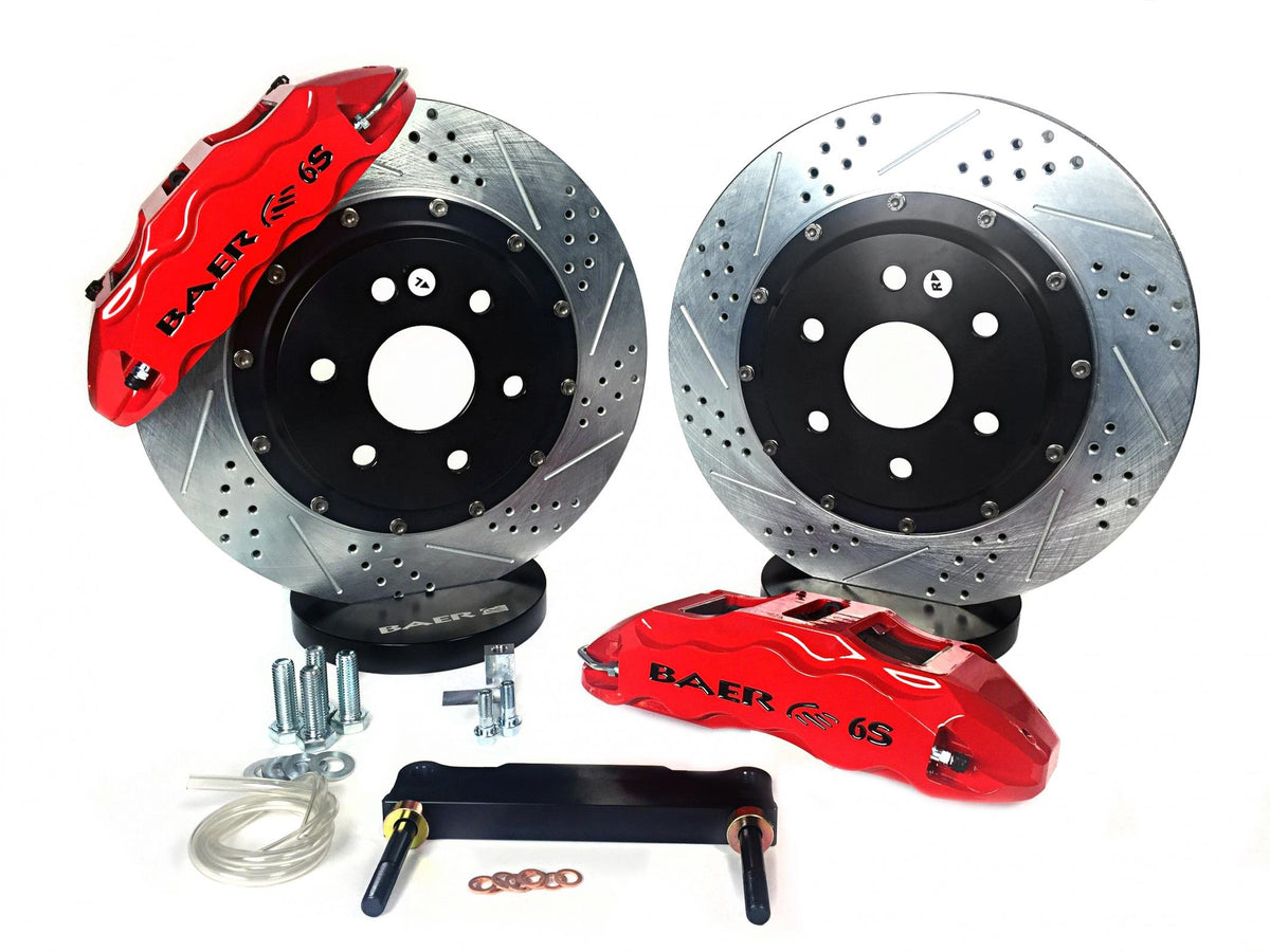 BAER BRAKES 4261409R-BKCZ Brake System (15" Front Extreme+ Red 09-14 Ford Raptor 2/4WD Includes Raptor), 1 Pack