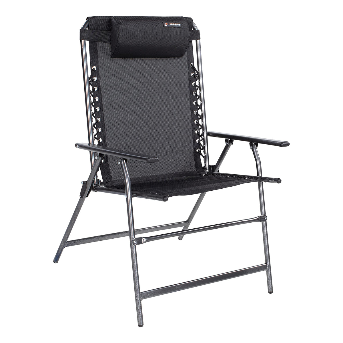 All-Weather Bungee Deck Chair with Adjustable Headrest