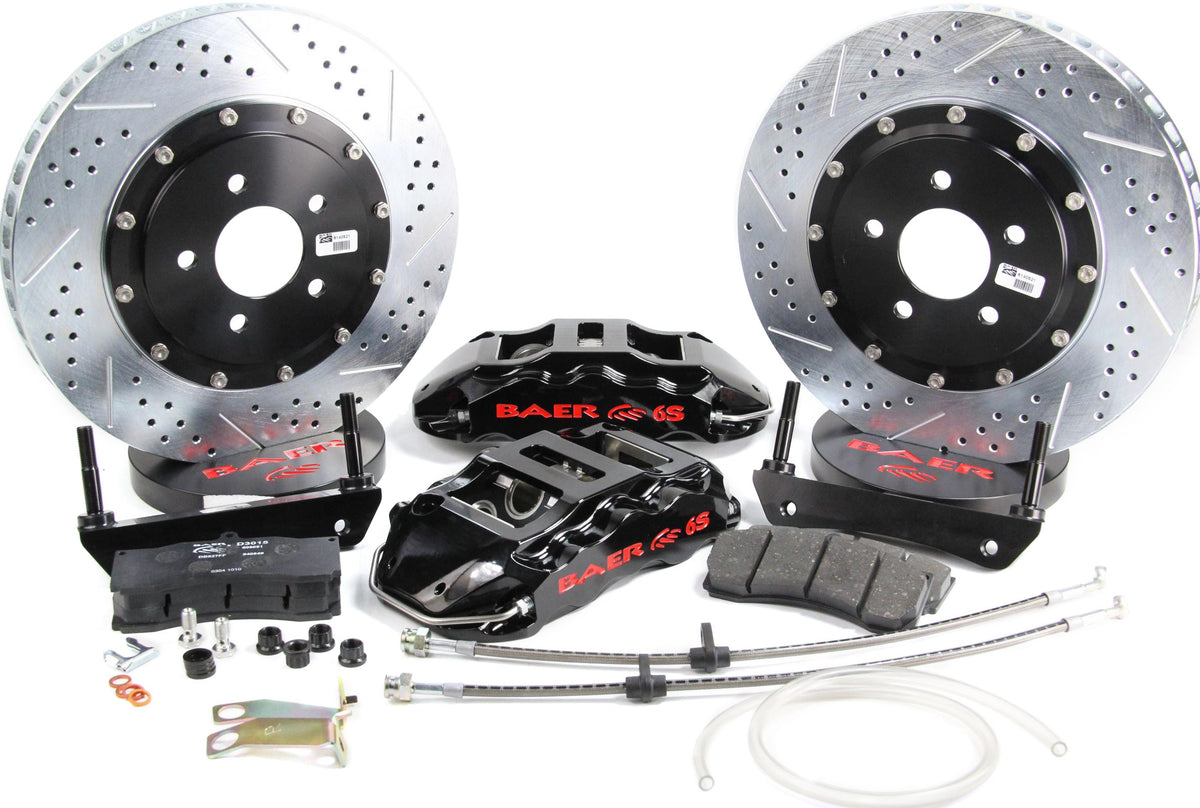 BAER BRAKES 4302080B-BKCZ Brake System (14" Rear Extreme+ w/Park Brake Black 05-12 GM Y Body), 1 Pack