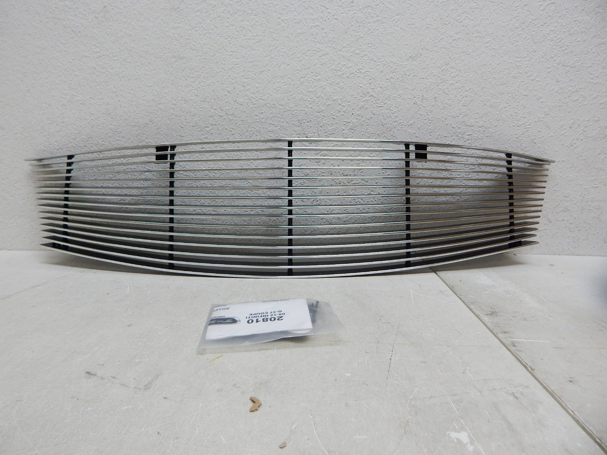 T-Rex 20810 Horizontal Aluminum Polished Finish Replacement Billet Grille for Infiniti G37