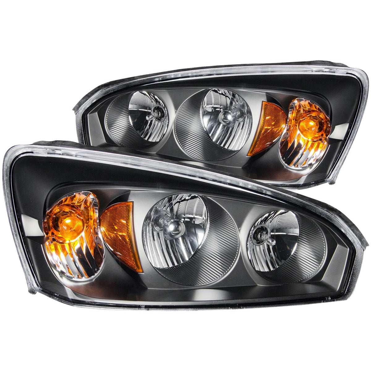 Anzo USA 121221 Chevrolet Malibu Black Clear Headlight Assembly - (Sold in Pairs)