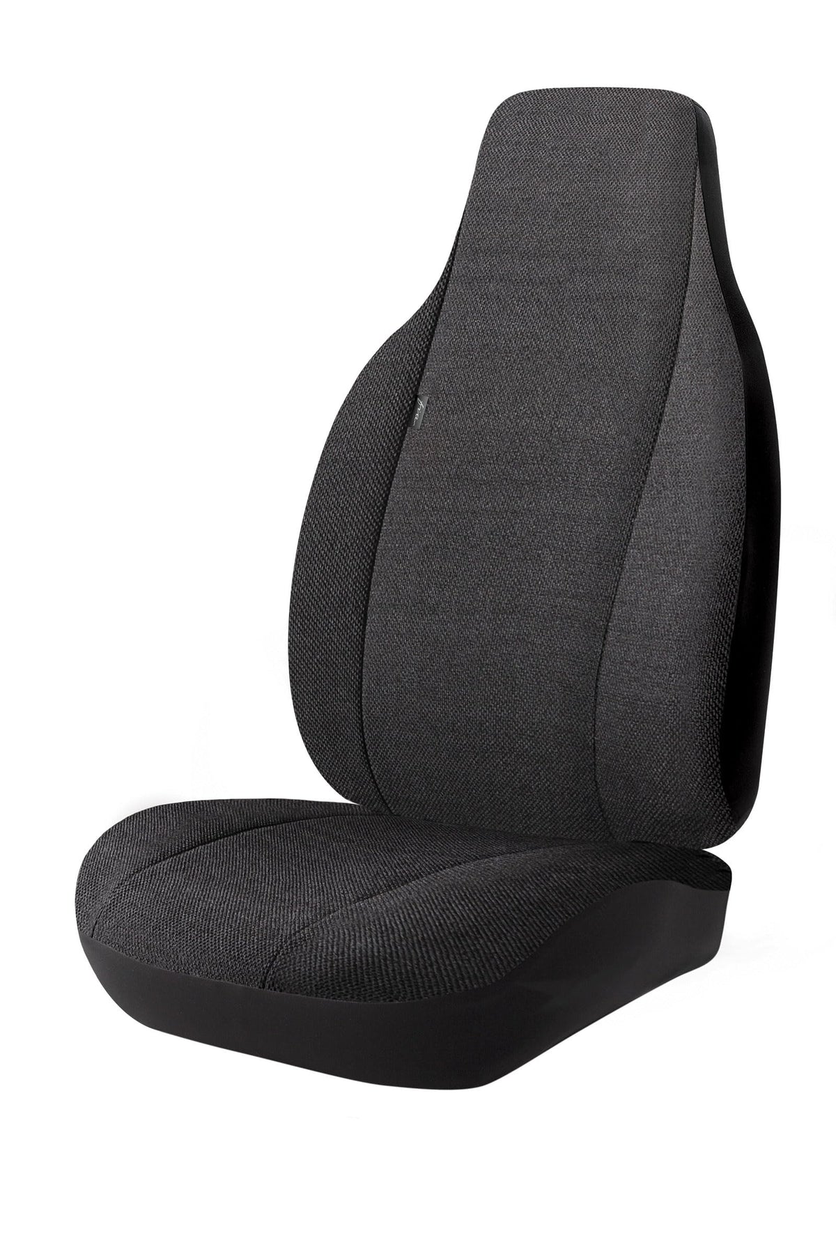 FIA TRS49-58 Black Custom Fit Front Seat Cover, Split Seat 40/20/40 - Solid Saddle Blanket (Black)
