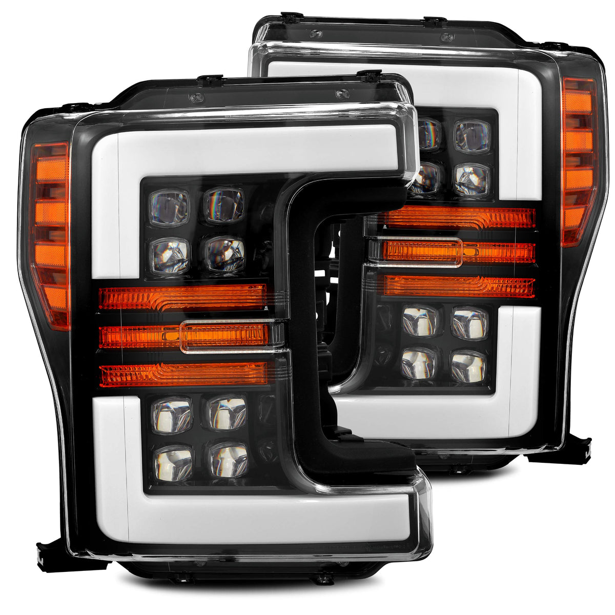 AlphaRex USA 880100 Nova Series Projector Headlights fits Ford F-250 Super Duty,Clear