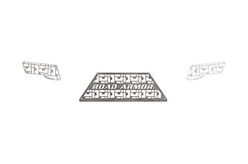 Road Armor - 17-20 Ford F-250 iDentity Rear Bumper Components - iD Mesh - Raw (6172DRMD)