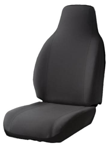 FIA DT72-49 Black Custom Fit Rear Seat Cover, Split Seat 40/60 - Nylon (Black)