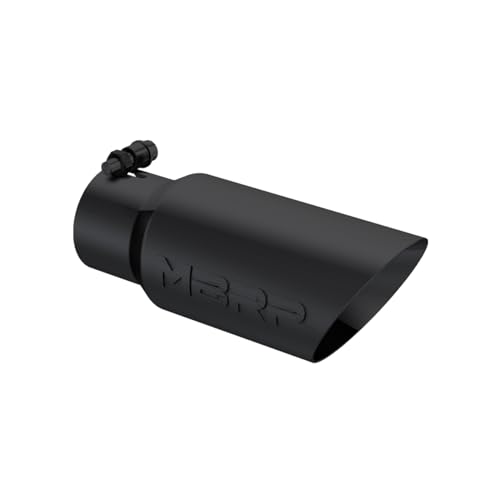 MBRP T5156BLK Black Dual Wall Angled Tip, 4" O.D., 3" Inlet, 10" Length