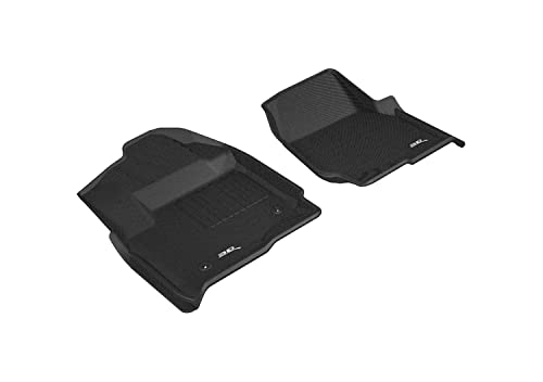 3D MAXpider Custom Fit Kagu Floor Mat (Black) Compatible with Ford F-250/350/450 Supercab 2017-2026 - Front Row