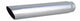 Vibrant Performance Exhaust Tip, Weld-On, 3 in Inlet, 4 in Round Outlet, 20 in Long, Single Wall, Cut Edge, Angled Cut, Stainless, Polished, Each