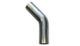 Vibrant Performance 13104 T304 Stainless Steel 45 Degree Mandrel Bend, 4" on 6" Rad